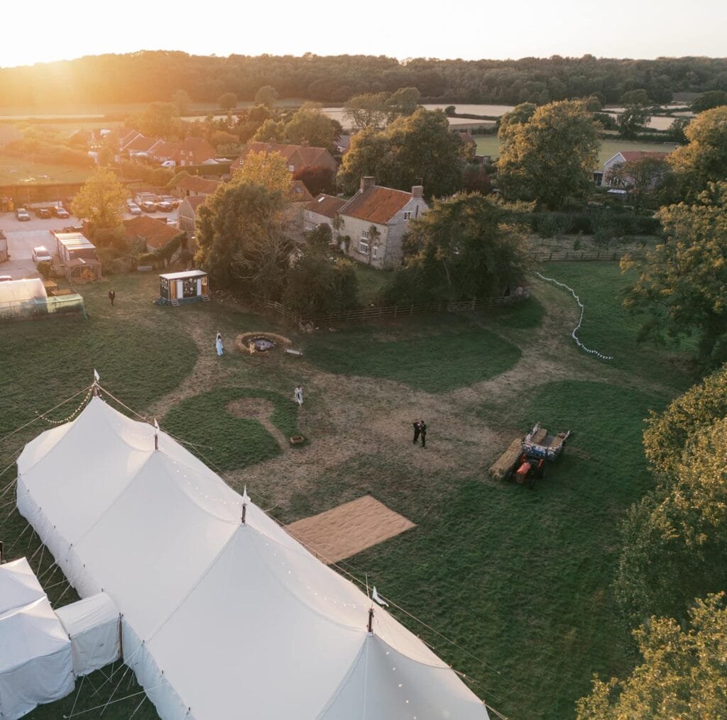 north Yorkshire Marquee Wedding Photo