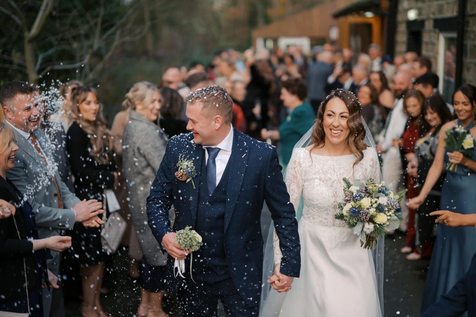 Beautiful Winter Wedding : Wedding Photography at The Woodman Inn