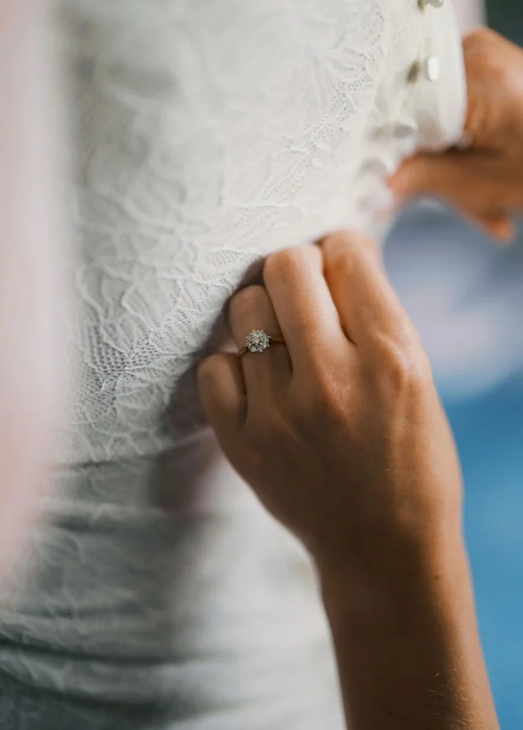bridal preparations Low Osgoodby Grange Wedding Photographer