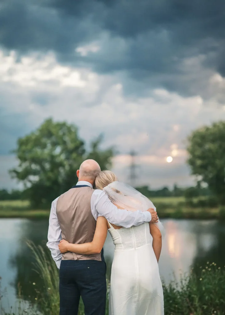 bride and groom portraits at Low Osgoodby Grange Wedding Photography