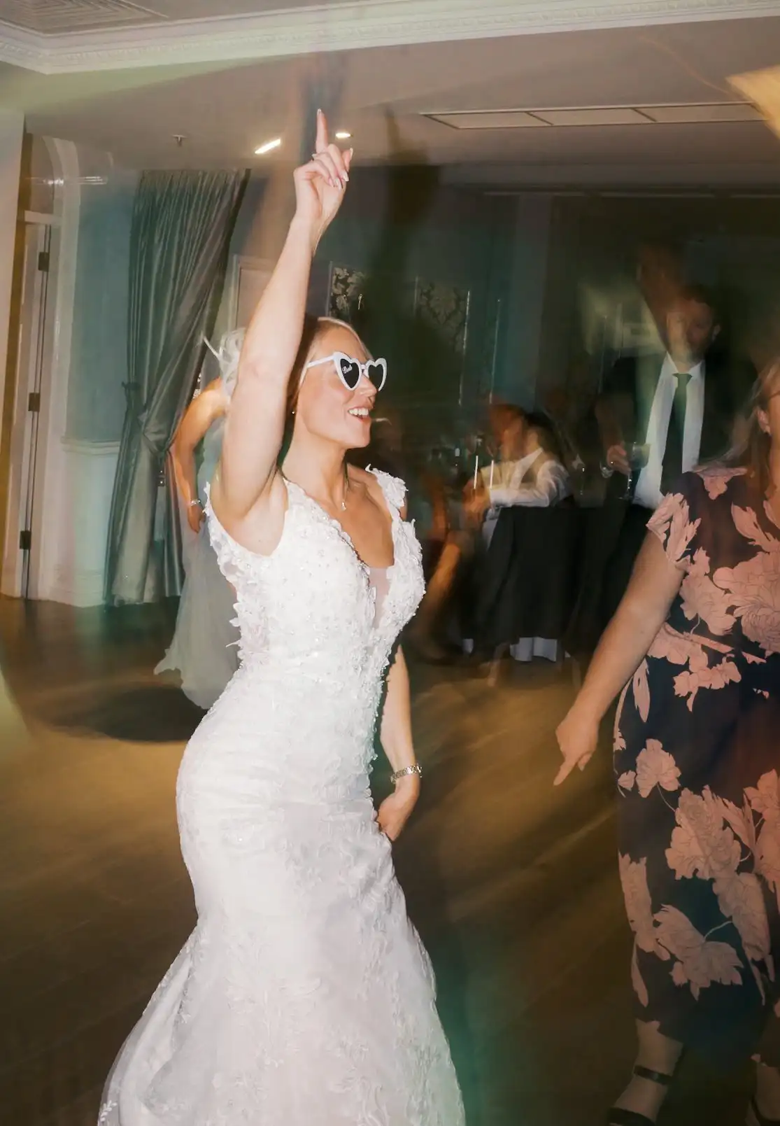 old palace chester wedding photographer bride dancing